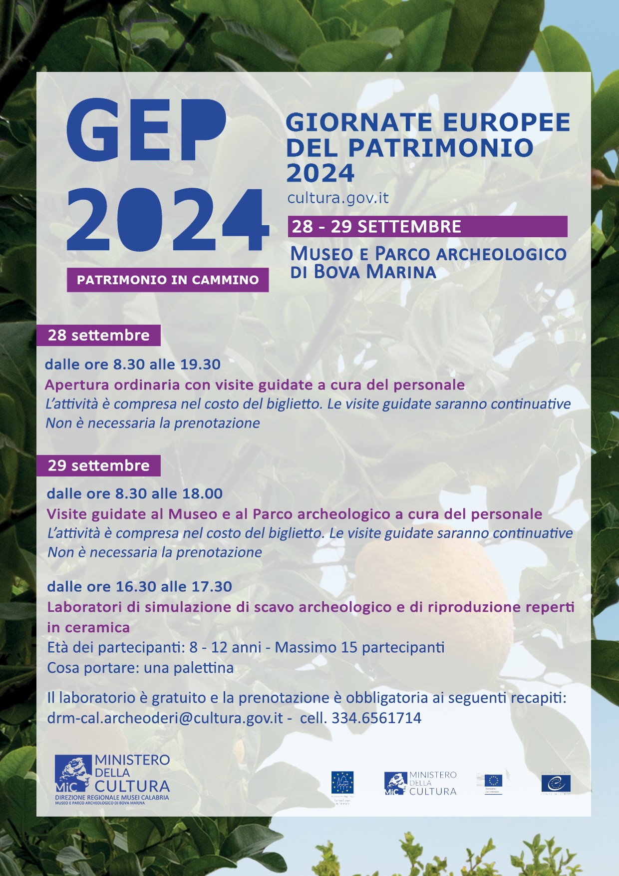 GEP 2024 al Museo e Parco archeologico di Bova Marina